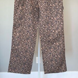 Noisy May Leopard Print Straight Leg Pants NWOT
